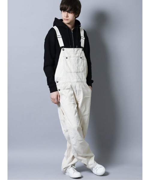 FREE GATE（フリーゲート）の「【WEB限定販売】フリーゲート/FREEGATE カツラギオーバーオール（サロペット/オーバーオール・メンズ・ブラウン/アイボリー/ブラック・X-LARGE/LARGE/MEDIUM）」の2枚目の写真