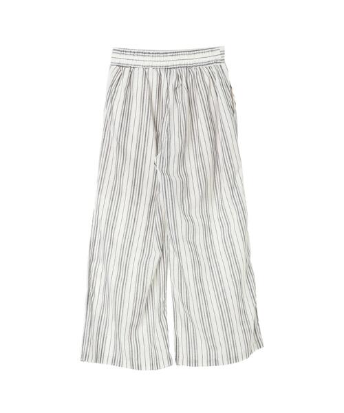 koe（コエ）の「ストライプコットンワイドパンツ*（その他パンツ・レディース・ホワイト/ブラック/ベージュ/カーキ/モカ・FREE）」の18枚目の写真