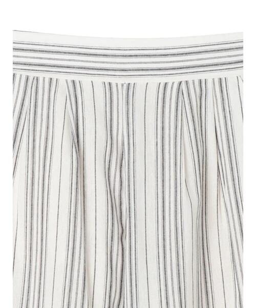 koe（コエ）の「ストライプコットンワイドパンツ*（その他パンツ・レディース・ホワイト/ブラック/ベージュ/カーキ/モカ・FREE）」の19枚目の写真