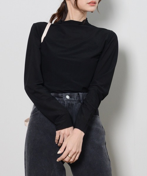 セール キャミ付き ボトルネック シアートップス シャツ ブラウス Shopnikoniko ショップニコニコ のファッション通販 Zozotown