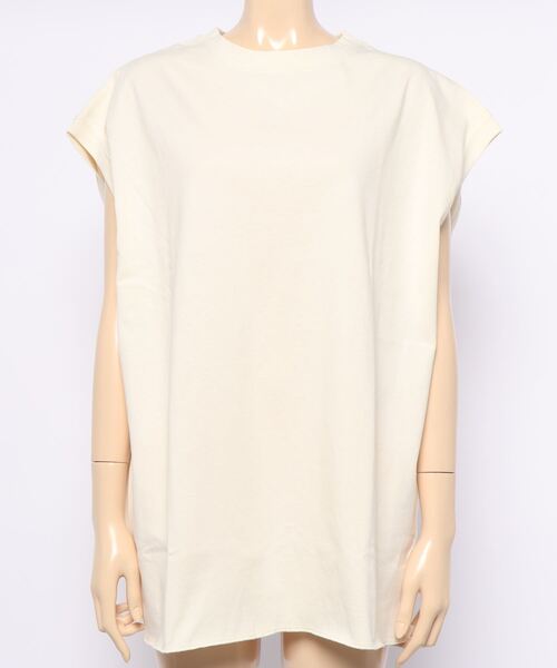JUGLANS(ユグランス)の「☆ 16s OE天竺 BACKロゴ タンク(Tシャツ/カットソー・レディース・チャコール/オフホワイト/ホワイト/ブルー・FREE)」の1枚目の写真