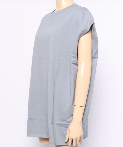 JUGLANS(ユグランス)の「☆ 16s OE天竺 BACKロゴ タンク(Tシャツ/カットソー・レディース・チャコール/オフホワイト/ホワイト/ブルー・FREE)」の9枚目の写真