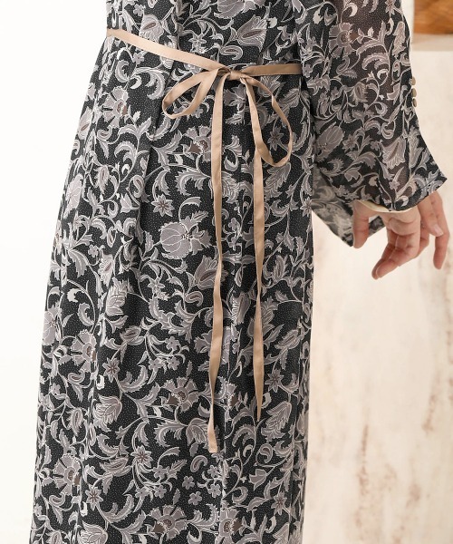 Bab(バブ)の「【WEB限定】ペイズリー2WAYワンピース(ワンピース・レディース・ブラック/ベージュ・38)」の21枚目の写真