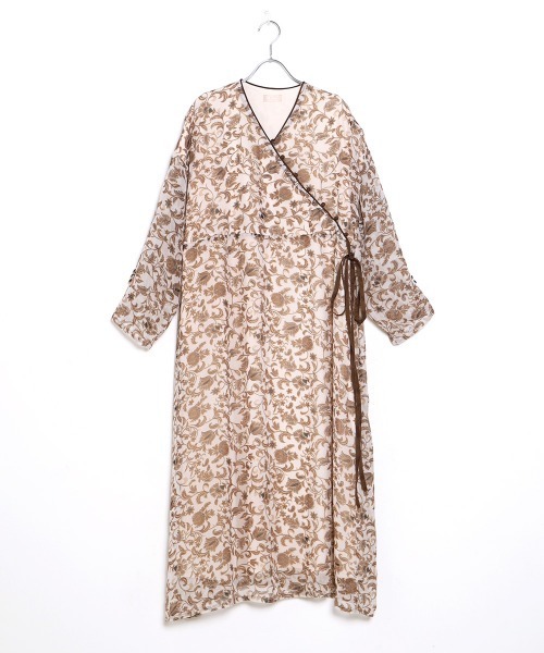 Bab(バブ)の「【WEB限定】ペイズリー2WAYワンピース(ワンピース・レディース・ブラック/ベージュ・38)」の19枚目の写真