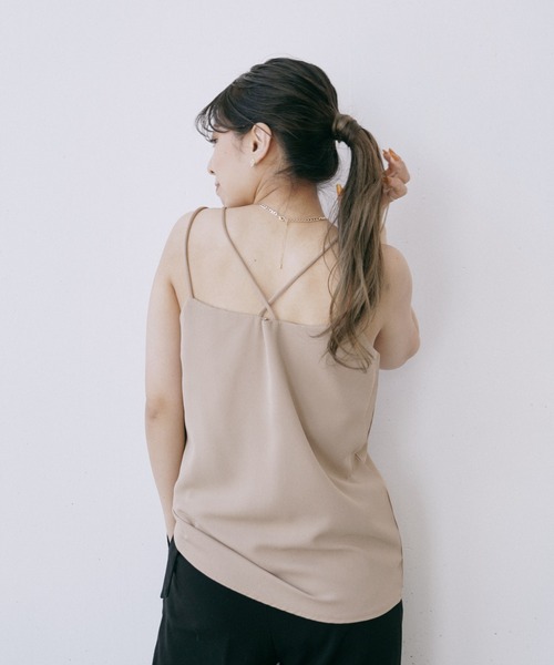 Happy John（ハッピージョン）の「リラックスタックキャミ（キャミソール・レディース・ホワイト/ベージュ/ブラック/ミント・FREE）」の20枚目の写真