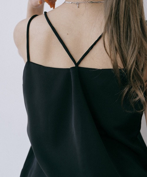 Happy John（ハッピージョン）の「リラックスタックキャミ（キャミソール・レディース・ホワイト/ベージュ/ブラック/ミント・FREE）」の11枚目の写真