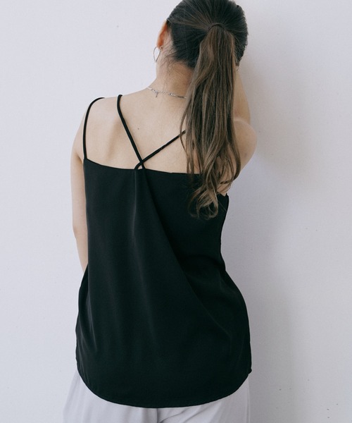 Happy John（ハッピージョン）の「リラックスタックキャミ（キャミソール・レディース・ホワイト/ベージュ/ブラック/ミント・FREE）」の10枚目の写真