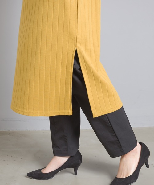 OMNES Another Edition（オムネス アナザーエディション）の「汗染み防止リブノースリーブワンピース（ワンピース・レディース・ブラック/ベージュ/イエロー/ラベンダー・FREE）」の19枚目の写真