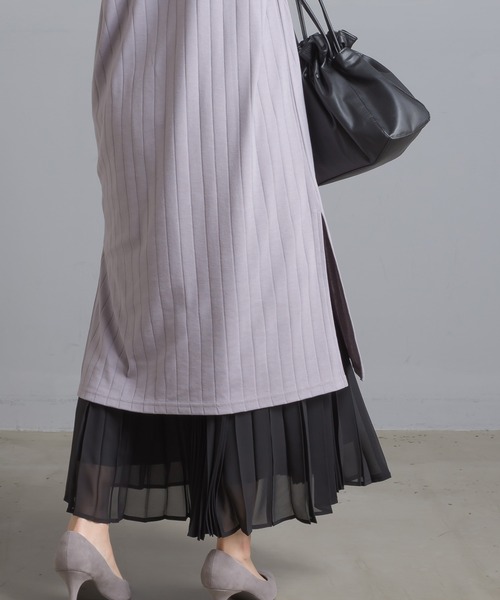 OMNES Another Edition（オムネス アナザーエディション）の「汗染み防止リブノースリーブワンピース（ワンピース・レディース・ブラック/ベージュ/イエロー/ラベンダー・FREE）」の16枚目の写真