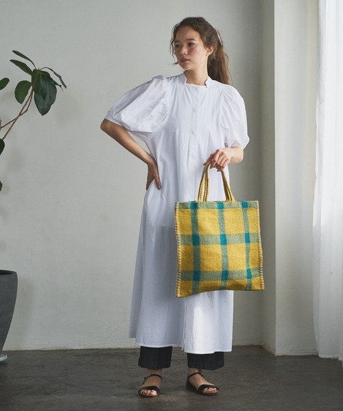 PUAL CE CIN（ピュアルセシン）の「【TARANGO JUTE】ジュートチェックトートバッグ（トートバッグ・レディース・その他1/その他2・FREE）」の11枚目の写真