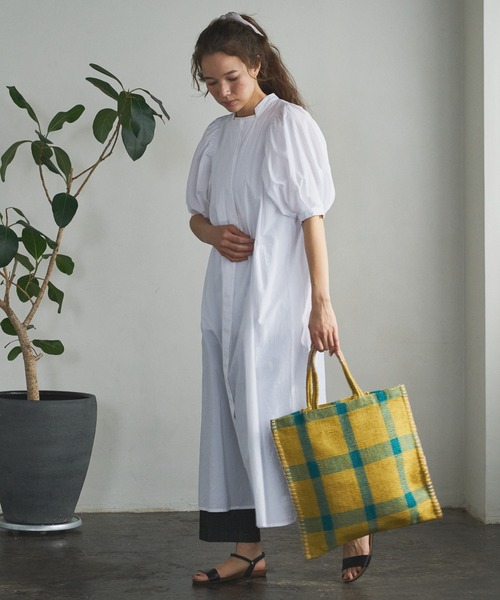 PUAL CE CIN（ピュアルセシン）の「【TARANGO JUTE】ジュートチェックトートバッグ（トートバッグ・レディース・その他1/その他2・FREE）」の10枚目の写真