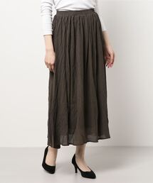 earth music&ecology | 楊柳クレープフレアスカート ＊(スカート)