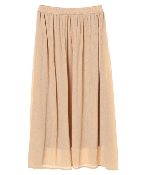 earth music&ecology（アースミュージックアンドエコロジー）の「楊柳クレープフレアスカート ＊（スカート・レディース・ベージュ/ブラウン/ミント/ホワイト系その他2・FREE）」の12枚目の写真