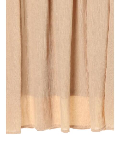 earth music&ecology（アースミュージックアンドエコロジー）の「楊柳クレープフレアスカート ＊（スカート・レディース・ベージュ/ブラウン/ミント/ホワイト系その他2・FREE）」の9枚目の写真