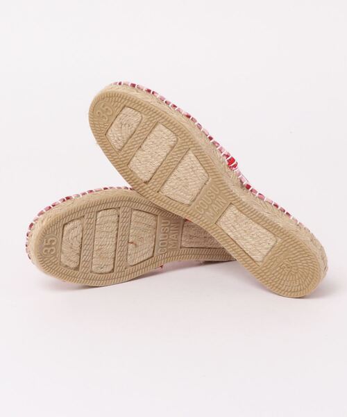 GAIMO（ガイモ）の「GAIMO / ALPARGATA CORDO / チェック柄カジュアルエスパドリーユシューズ（スリッポン・レディース・レッド・35/36/38/37）」の3枚目の写真