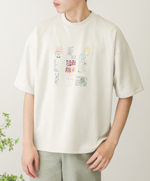 Mark Gonzales | Mark Gonzales×SOP　【別注】マークゴンザレスTシャツ(5分袖)B(Tシャツ/カットソー)