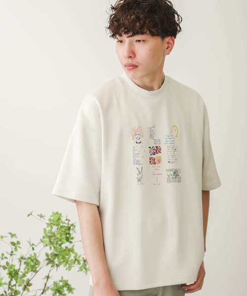 Mark Gonzales（マーク・ゴンザレス）の「Mark Gonzales×SOP　『別注』マークゴンザレスTシャツ(5分袖)B（Tシャツ/カットソー・メンズ・ライトベージュ/ホワイト/チャコールグレー・MEDIUM/LARGE）」の8枚目の写真