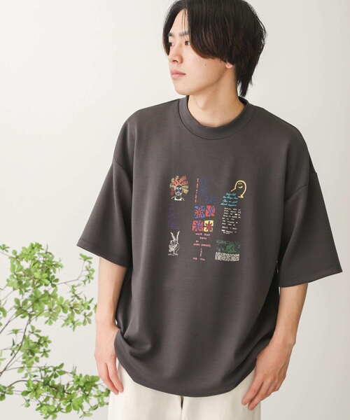 Mark Gonzales（マーク・ゴンザレス）の「Mark Gonzales×SOP　『別注』マークゴンザレスTシャツ(5分袖)B（Tシャツ/カットソー・メンズ・ライトベージュ/ホワイト/チャコールグレー・MEDIUM/LARGE）」の12枚目の写真