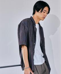 green label relaxing（グリーンレーベルリラクシング）の「CM DOMINIQUE プリント 半袖 シャツ 総柄（シャツ/ブラウス・メンズ）」