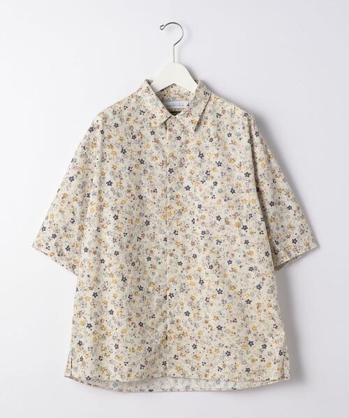 green label relaxing（グリーンレーベルリラクシング）の「CM DOMINIQUE プリント 半袖 シャツ 総柄（シャツ/ブラウス・メンズ・ベージュ/オリーブ/ダークブラウン・MEDIUM/SMALL/LARGE）」の10枚目の写真