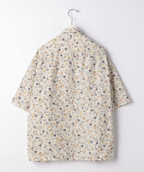 green label relaxing（グリーンレーベルリラクシング）の「CM DOMINIQUE プリント 半袖 シャツ 総柄（シャツ/ブラウス・メンズ・ベージュ/オリーブ/ダークブラウン・MEDIUM/SMALL/LARGE）」の11枚目の写真