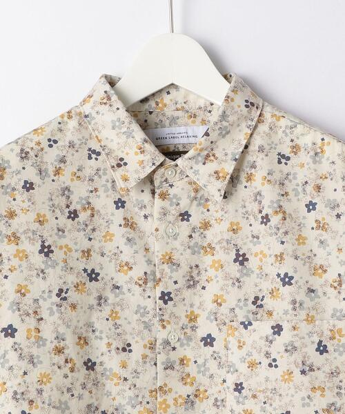 green label relaxing（グリーンレーベルリラクシング）の「CM DOMINIQUE プリント 半袖 シャツ 総柄（シャツ/ブラウス・メンズ・ベージュ/オリーブ/ダークブラウン・MEDIUM/SMALL/LARGE）」の12枚目の写真