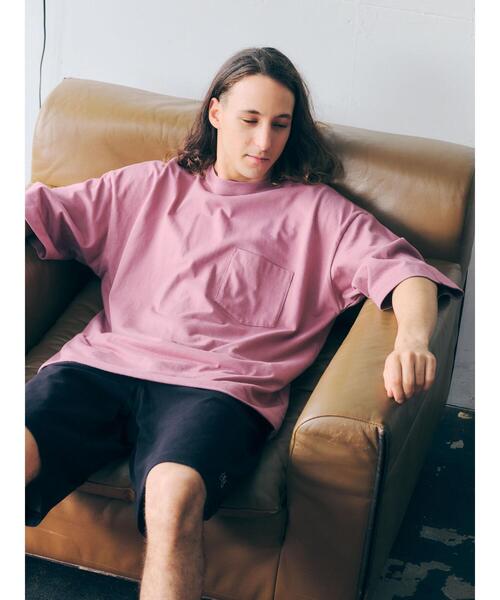 SEVENDAYS=SUNDAY（セブンデイズサンデイ）の「ヘビーウェイト半袖ポケットTEE　＊（Tシャツ/カットソー・レディース・オフホワイト/ブラック/オレンジ/グリーン/ベージュ・M/XL/S/L）」の20枚目の写真