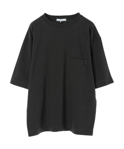 SEVENDAYS=SUNDAY（セブンデイズサンデイ）の「ヘビーウェイト半袖ポケットTEE　＊（Tシャツ/カットソー・レディース・オフホワイト/ブラック/オレンジ/グリーン/ベージュ・M/XL/S/L）」の8枚目の写真