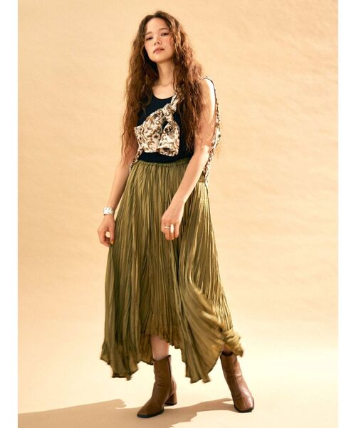 Ungrid（アングリッド）の「ランダムテレコカラータンクトップ（タンクトップ・レディース・ブラック/ブルー/アイボリー/キャメル・FREE）」の15枚目の写真