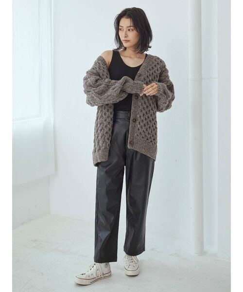 Ungrid（アングリッド）の「ランダムテレコカラータンクトップ（タンクトップ・レディース・ブラック/ブルー/アイボリー/キャメル・FREE）」の22枚目の写真