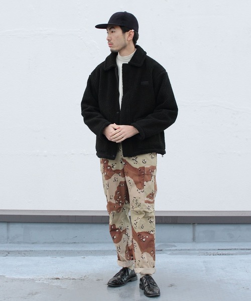 WILD THINGS(ワイルドシングス)の「WILD THINGS/ワイルドシングス フラッフィーボアブルゾン FLUFFY BOA BLOUSON WT21233KY(ブルゾン・メンズ・ナチュラル/ライトベージュ/ブラック・M/L)」の18枚目の写真