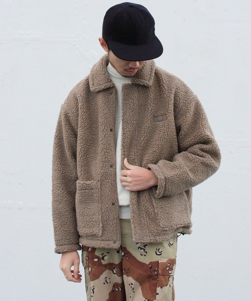 WILD THINGS(ワイルドシングス)の「WILD THINGS/ワイルドシングス フラッフィーボアブルゾン FLUFFY BOA BLOUSON WT21233KY(ブルゾン・メンズ・ナチュラル/ライトベージュ/ブラック・M/L)」の16枚目の写真