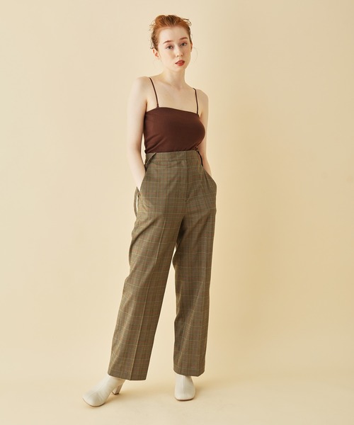 MADEMOISELLE ROPE'（マドモアゼル ロペ）の「<取り外し可能ストラップ付き>ベアトップ（Tシャツ/カットソー・レディース・ホワイト/ブラック/ダークブラウン・38）」の4枚目の写真