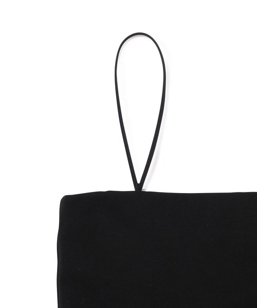 MADEMOISELLE ROPE'（マドモアゼル ロペ）の「<取り外し可能ストラップ付き>ベアトップ（Tシャツ/カットソー・レディース・ホワイト/ブラック/ダークブラウン・38）」の15枚目の写真