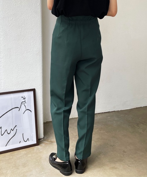 Shelly island(シェリーアイランド)の「ハイウエストテーパードパンツ(その他パンツ・レディース・ブラック/ダークグリーン/テラコッタ・FREE)」の11枚目の写真