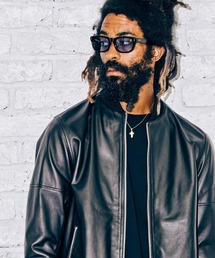 LAMB LEATHER TRACK JACKET