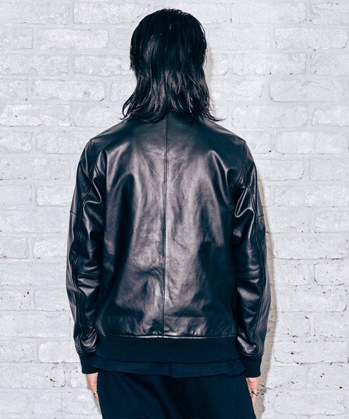 CRIMIE（クライミー）の「LAMB LEATHER TRACK JACKET（ライダースジャケット・メンズ・ブラック・XL/XXL/S/L/M）」の8枚目の写真