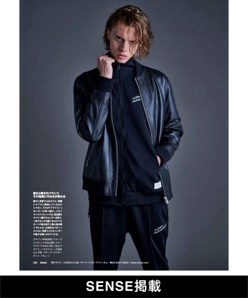 CRIMIE（クライミー）の「LAMB LEATHER TRACK JACKET（ライダース