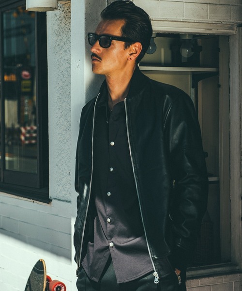 CRIMIE（クライミー）の「LAMB LEATHER TRACK JACKET（ライダースジャケット・メンズ・ブラック・XL/XXL/S/L/M）」の16枚目の写真