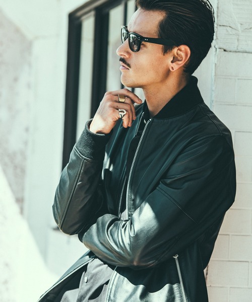 CRIMIE（クライミー）の「LAMB LEATHER TRACK JACKET（ライダースジャケット・メンズ・ブラック・XL/XXL/S/L/M）」の17枚目の写真