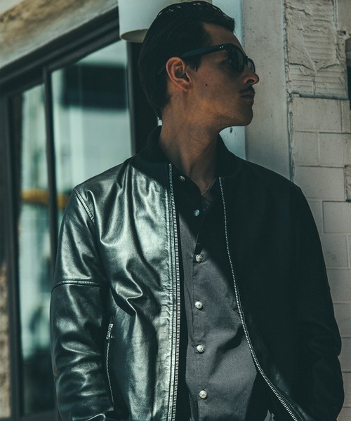 CRIMIE（クライミー）の「LAMB LEATHER TRACK JACKET（ライダースジャケット・メンズ・ブラック・XL/XXL/S/L/M）」の18枚目の写真