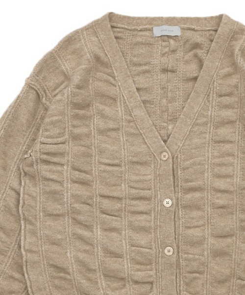 select MOCA（セレクトモカ）の「シャーリングデザインオーバーカーディガン（カーディガン/ボレロ・レディース・ベージュ/ブラウン/ネイビー・FREE）」の9枚目の写真