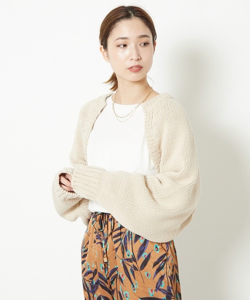 CIAOPANIC（チャオパニック）の「ニットボレロTシャツセット/セットアイテム（ニット/セーター・レディース・アイボリー/ブラック/グリーン・FREE）」の20枚目の写真