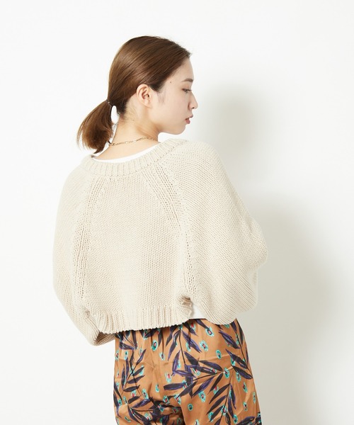 CIAOPANIC（チャオパニック）の「ニットボレロTシャツセット/セットアイテム（ニット/セーター・レディース・アイボリー/ブラック/グリーン・FREE）」の8枚目の写真