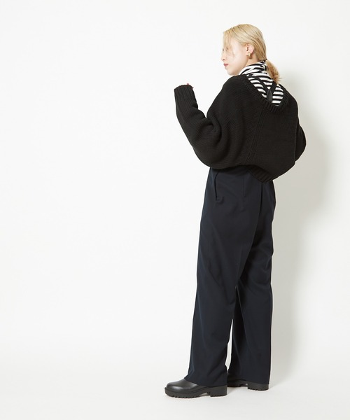 CIAOPANIC（チャオパニック）の「ニットボレロTシャツセット/セットアイテム（ニット/セーター・レディース・アイボリー/ブラック/グリーン・FREE）」の11枚目の写真