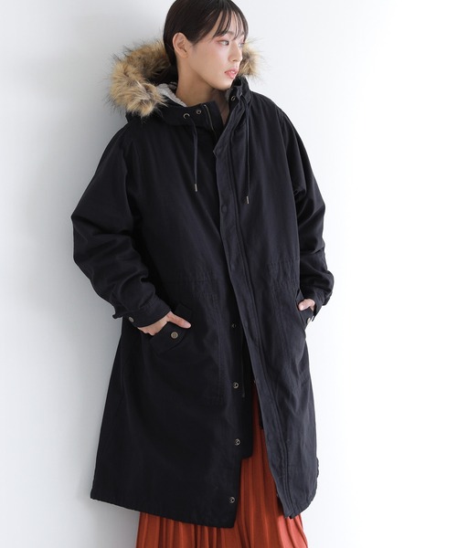 ちわこ ✨希少美品✨ モッズコート ライナー イタリア生地 セール】『ライナー付き3wayモッズコート』（モッズコート）｜somari