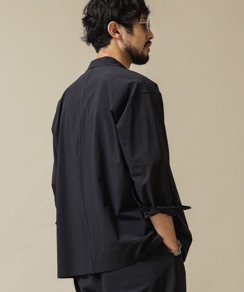 NANO universe(ナノユニバース)の「【WEB限定】CORDURAコーチシャツ(シャツ/ブラウス・メンズ・ネイビー/ブラック/ベージュ・マルチサイズ)」の10枚目の写真