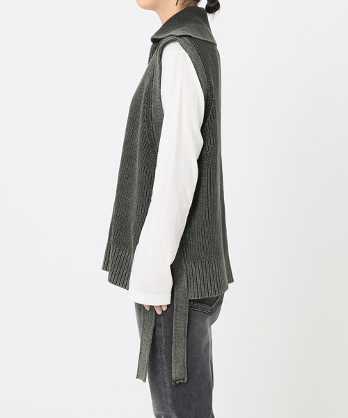 JOURNAL STANDARD relume（ジャーナルスタンダード　レリューム）の「製品染めジップベスト◆（ベスト・レディース・グレー/キャメル・FREE）」の20枚目の写真