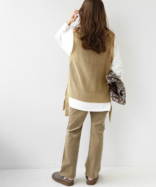 JOURNAL STANDARD relume（ジャーナルスタンダード　レリューム）の「製品染めジップベスト◆（ベスト・レディース・グレー/キャメル・FREE）」の13枚目の写真