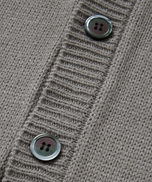 U.S. POLO ASSN.（ユーエスポロアッスン）の「U.S. POLO ASSN. / ユーエスポロアッスン 別注 ロゴ刺繍 オーバーサイズ ボリュームニットカーディガン（カーディガン/ボレロ・メンズ・ブラック/ネイビー/グレー/カーキ/グリーン/ダークグレー/モカ/ワイン/グレイッシュベージュ/グレイッシュブルー/アイボリー/イエロー/ダークグリーン/チャコールグレー/ダークネイビー・M/L）」の19枚目の写真